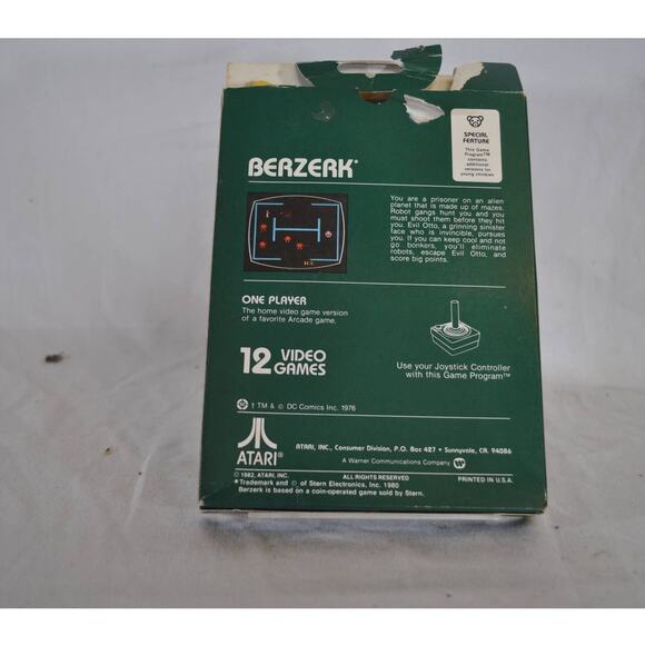 Atari Berzerk Game with Original Box and Instruction Manual - Picture 2 of 8